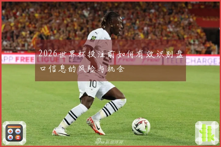 2026世界杯投注前如何有效识别盘口信息的风险与机会